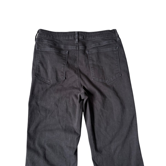 Athleta Flex Kick Flare Jean Black Women's Size 12 Tall Zip Pocket Stretch EUC - Picture 4 of 6